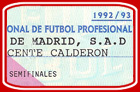 V. Calderón, At. Madrid - Parma, 1993